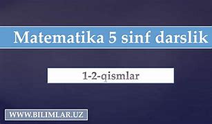 5 Sinf Matematika 1 Qism 265 Misol